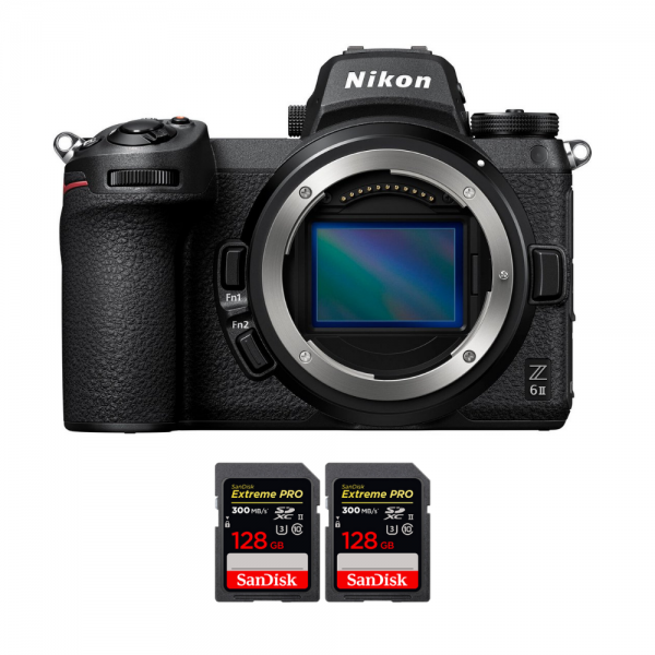 Nikon Z6 II Body + 2 SanDisk 128GB Extreme PRO UHS-II SDXC 300 MB/s|MCZ DIRECT