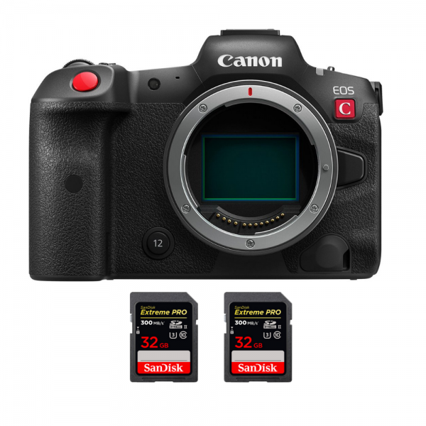 Canon EOS R5 C Body + 2 SanDisk 32GB Extreme PRO UHS-II SDXC 300 MB/s|MCZ DIRECT