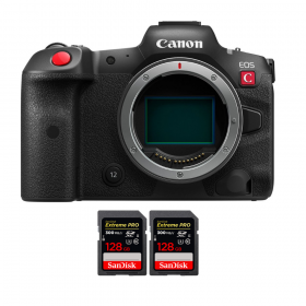 Canon EOS R5 C Cuerpo + 2 SanDisk 128 GB Extreme PRO UHS-II SDXC 300 MB/s-1