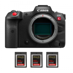 Canon EOS R5 C Cuerpo + 3 SanDisk 512 GB Extreme PRO CFexpress Tipo B-1