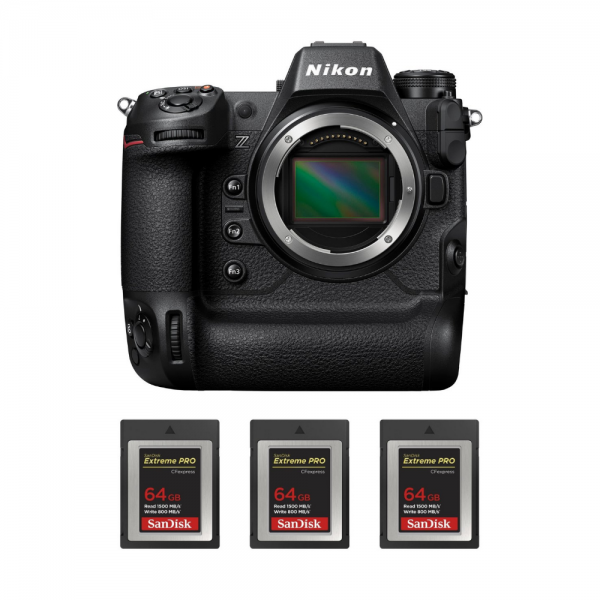 Nikon Z9 Cuerpo + 3 SanDisk 64GB Extreme PRO CFexpress Type B|MCZ DIRECT