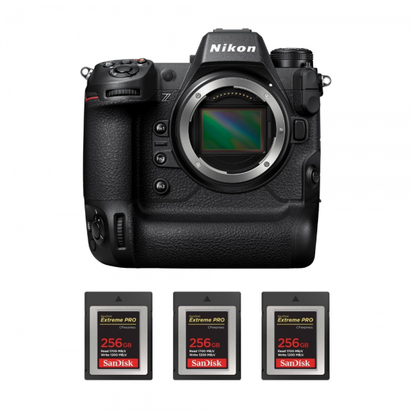 Nikon Z9 Body + 3 SanDisk 256GB Extreme PRO CFexpress Type B|MCZ DIRECT