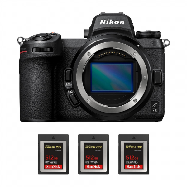 Nikon Z7 II Cuerpo + 3 SanDisk 512GB Extreme PRO CFexpress Type B-1