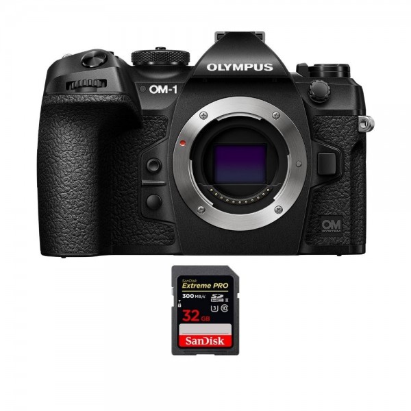 OM SYSTEM OM-1 + 1 SanDisk 32GB Extreme PRO UHS-II SDXC 300 MB/s - Appareil Photo Hybride|MCZ DIRECT