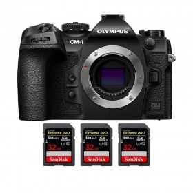 OM SYSTEM OM-1 + 3 SanDisk 32GB Extreme PRO UHS-II SDXC 300 MB/s - Appareil Photo Hybride-1