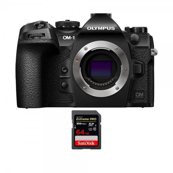 OM SYSTEM OM-1 + 1 SanDisk 64GB Extreme PRO UHS-II SDXC 300 MB/s - Appareil Photo Hybride-1