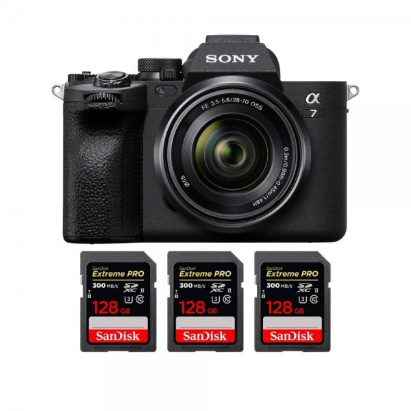 Sony A7 IV + FE 28-70mm F3.5-5.6 OSS + 3 SanDisk 128GB Extreme PRO UHS-II SDXC 300 MB/s - Cámara mirrorless-1