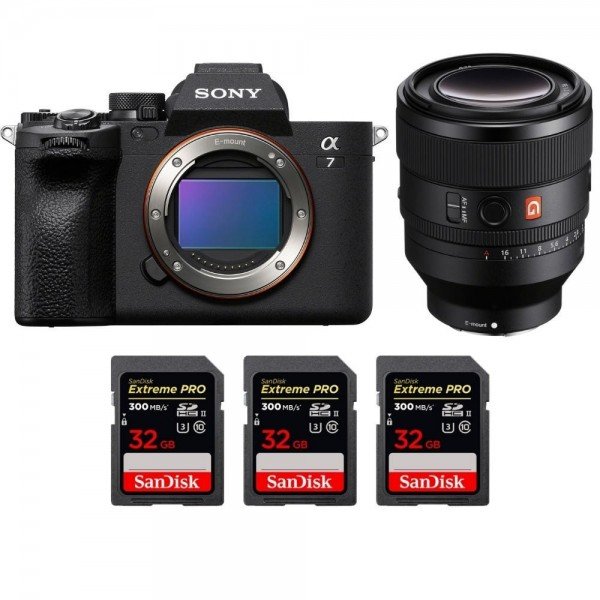 Sony A7 IV + FE 50mm f/1.2 GM + 3 SanDisk 32GB Extreme PRO UHS-II SDXC 300 MB/s - Appareil Photo Hybride|MCZ DIRECT