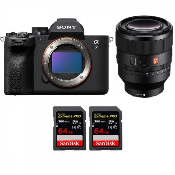 Sony A7 IV + FE 50mm f/1.2 GM + 2 SanDisk 64GB Extreme PRO UHS-II SDXC 300 MB/s - Cámara mirrorless|MCZ DIRECT