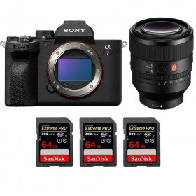 Sony A7 IV + FE 50mm f/1.2 GM + 3 SanDisk 64GB Extreme PRO UHS-II SDXC 300 MB/s - Appareil Photo Hybride-1