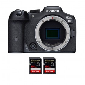 Canon EOS R7 + 2 SanDisk 64GB Extreme PRO UHS-II SDXC 300 MB/s - Appareil Photo Hybride-1