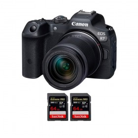 Canon EOS R7 + RF-S 18-150mm STM + 2 SanDisk 64GB Extreme PRO UHS-II SDXC 300 MB/s - Appareil Photo Hybride-1