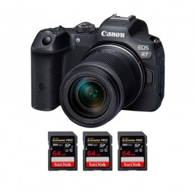 Canon EOS R7 + RF-S 18-150mm STM + 3 SanDisk 64GB Extreme PRO UHS-II SDXC 300 MB/s-1