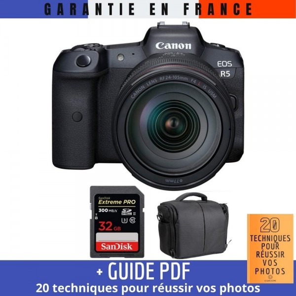 Canon EOS R5 + RF 24-105mm f/4L IS USM + SanDisk 32GB Extreme PRO UHS-II SDXC 300 MB/s + Bag-2