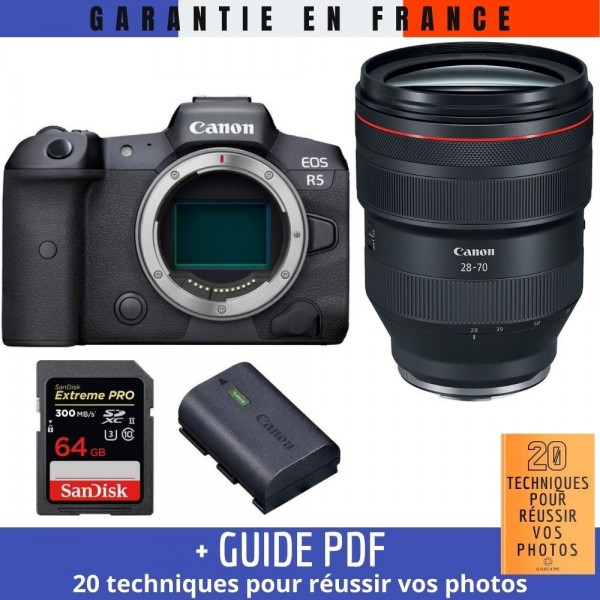 Canon EOS R5 + RF 28-70mm f/2L USM + SanDisk 64GB Extreme PRO UHS-II SDXC 300 MB/s + Canon LP-E6NH-2