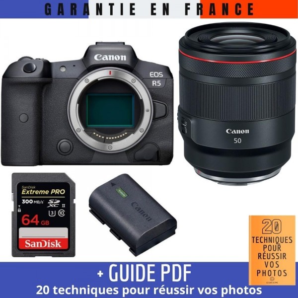 Canon EOS R5 + RF 50mm f/1.2L USM + SanDisk 64GB Extreme PRO UHS-II SDXC 300 MB/s + Canon LP-E6NH-2