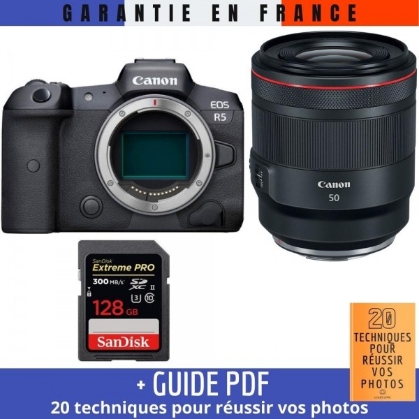 Canon EOS R5 + RF 50mm f/1.2L USM + SanDisk 128GB Extreme PRO UHS-II SDXC 300 MB/s - Cámara mirrorless-2