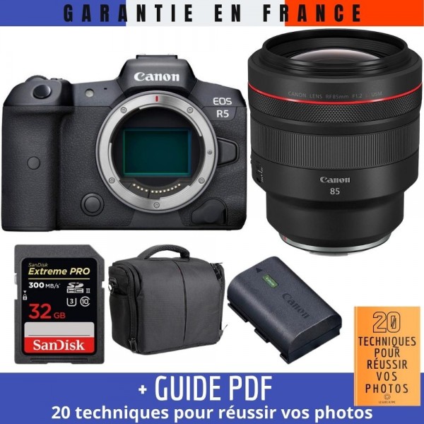 Canon EOS R5 + RF 85mm f/1.2L USM + SanDisk 32GB UHS-II SDXC 300 MB/s + Canon LP-E6NH + Bag-2