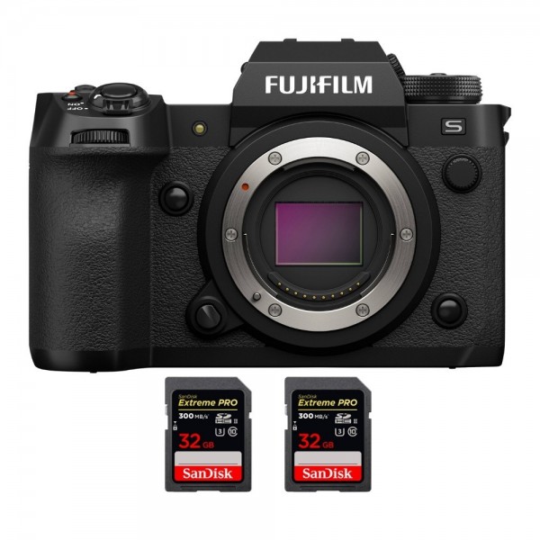 Fujifilm X-H2S + 2 SanDisk 32 GB Extreme PRO UHS-II SDXC 300 MB/s - Dispositivo fotográfico APS-C-1