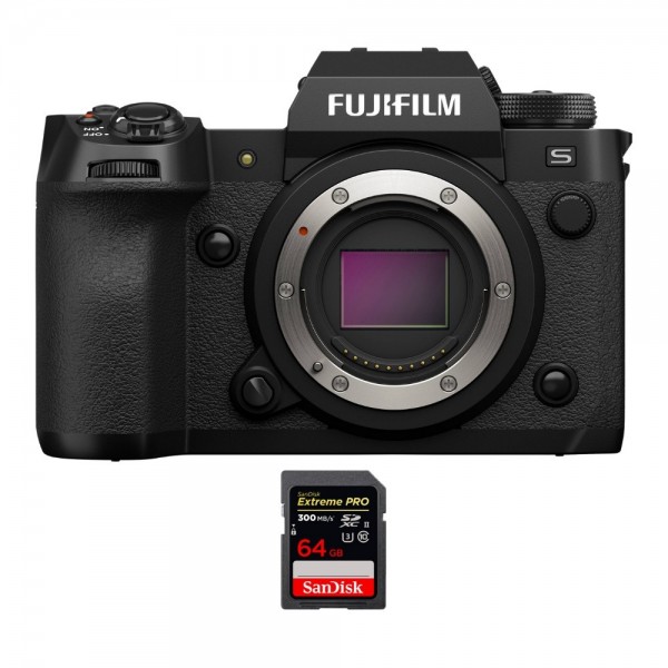 Fujifilm X-H2S + 1 SanDisk Extreme PRO UHS-II SDXC de 64 GB a 300 MB/s - Dispositivo fotográfico APS-C-1