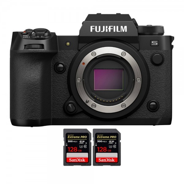 Fujifilm X-H2S + 2 SanDisk Extreme PRO UHS-II SDXC de 128 GB a 300 MB/s - Dispositivo fotográfico APS-C-1