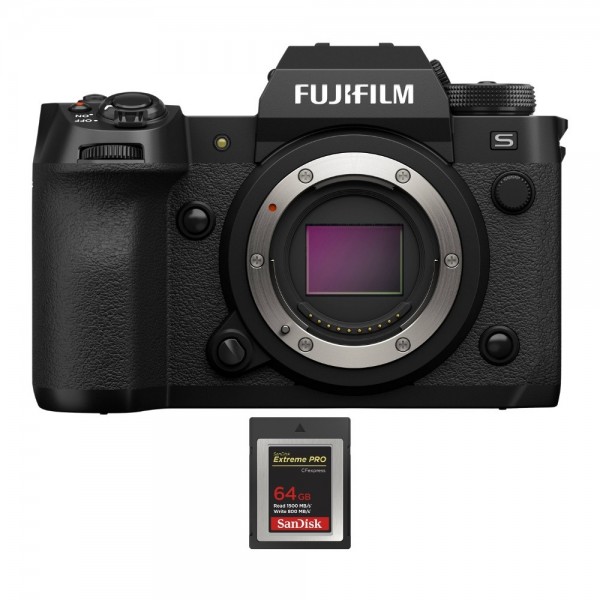 Fujifilm X-H2S + 1 SanDisk 64 GB Extreme PRO CFexpress Tipo B - Dispositivo fotográfico APS-C|MCZ DIRECT