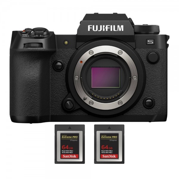 Fujifilm X-H2S + 2 SanDisk 64 GB Extreme PRO CFexpress Tipo B - Dispositivo fotográfico APS-C-1