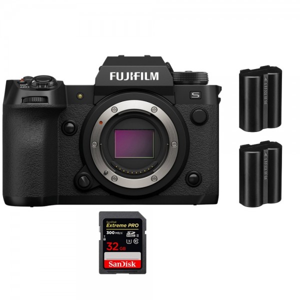 Fujifilm X-H2S + 1 SanDisk 32 GB Extreme PRO UHS-II SDXC 300 MB/s + 2 Fujifilm NP-W235 - Dispositivo fotográfico APS-C-1