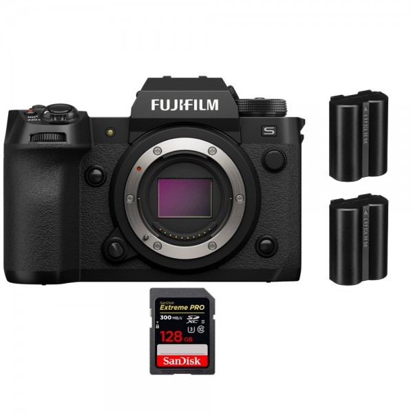 Fujifilm X-H2S + 1 SanDisk 128GB Extreme PRO UHS-II SDXC 300 MB/s + 2 Fujifilm NP-W235 - Appareil Photo APS-C-1