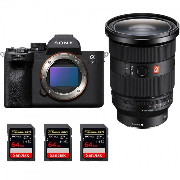 Sony Alpha 7 IV + FE 24-70mm f/2.8 GM II + 3 SanDisk 64GB Extreme PRO UHS-II SDXC 300 MB/s - Appareil Photo Hybride-1