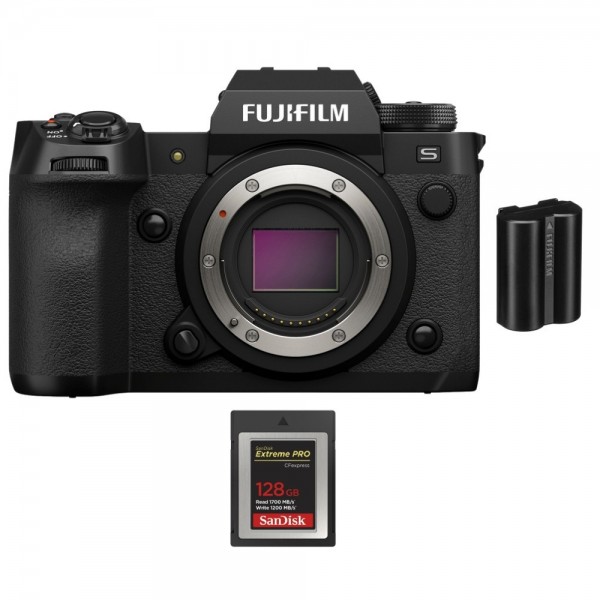 Fujifilm X-H2S + 1 SanDisk Extreme PRO CFexpress Tipo B de 128 GB + 1 Fujifilm NP-W235 - Dispositivo fotográfico APS-C-1