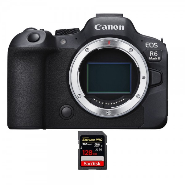 Canon EOS R6 Mark II + 1 SanDisk 128GB Extreme PRO UHS-II SDXC 300 MB/s - Cámara sin espejo de fotograma completo-1