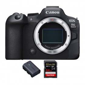 Canon EOS R6 Mark II + 1 SanDisk 64GB Extreme PRO UHS-II 300 MB/s + 1 Canon LP-E6NH - Appareil hybride Plein Format-1