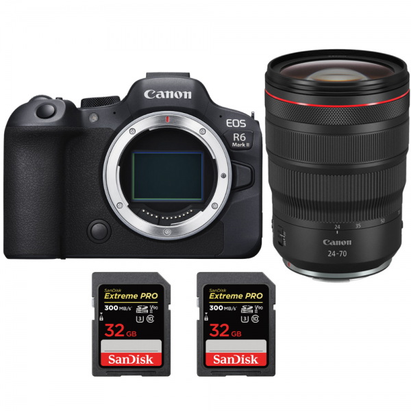 Canon EOS R6 Mark II + Canon EF-EOS R Premium + 1 SanDisk 64GB