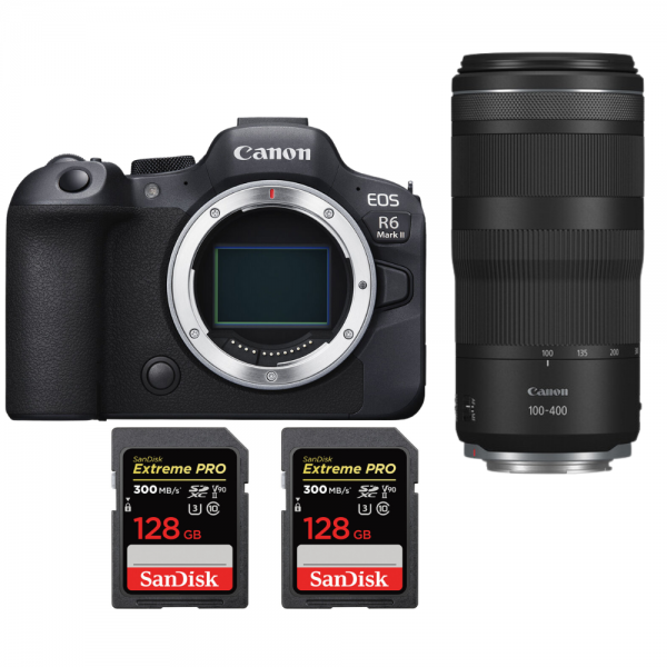 Canon EOS R6 Mark II + RF 100-400mm f/5.6-8 IS USM + 2 SanDisk 128GB Extreme PRO UHS-II SDXC 300 MB/s-1