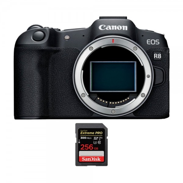 Canon EOS R8 + 1 SanDisk 256GB Extreme PRO UHS-II SDXC 300 MB/s-1