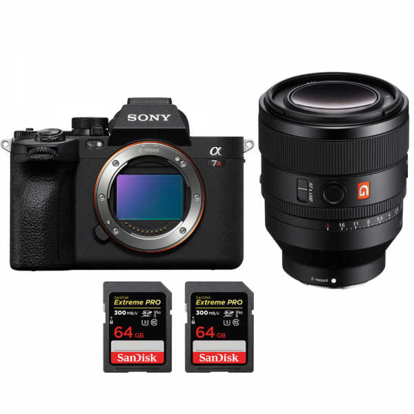 Sony A7R V + FE 50 mm f/1,2 GM + 2 SanDisk 64 GB Extreme PRO UHS-II SDXC 300 MB/s - Dispositivo fotográfico híbrido-1