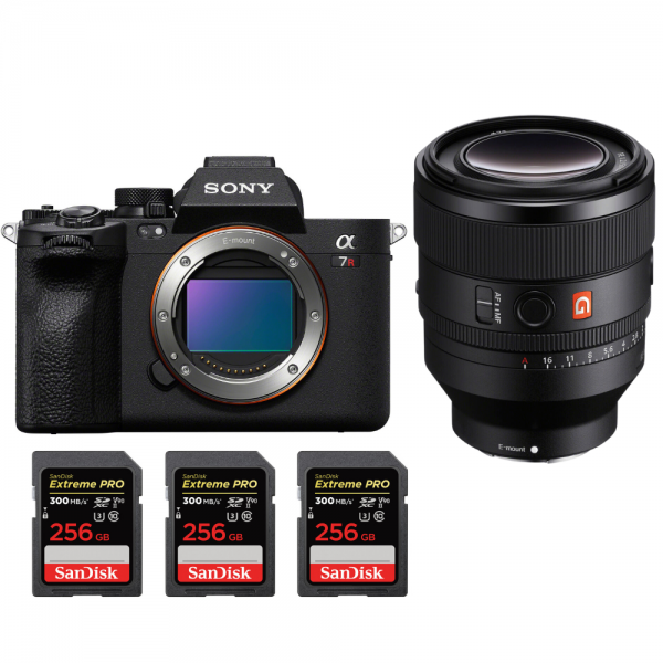 Sony A7R V + FE 50 mm f/1,2 GM + 3 SanDisk 256 GB Extreme PRO UHS-II SDXC 300 MB/s - Dispositivo fotográfico híbrido-1