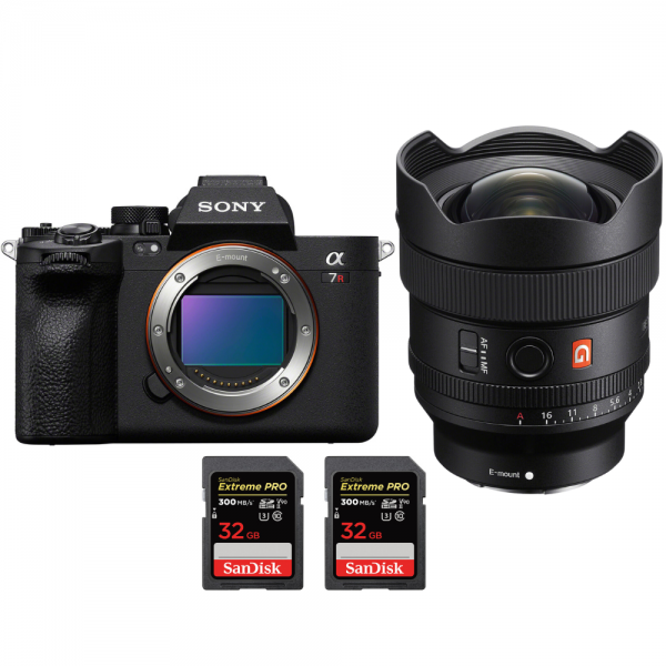 Sony A7R V + FE 14 mm f/1,8 GM + 2 SanDisk 32 GB Extreme PRO UHS-II SDXC 300 MB/s - Dispositivo fotográfico híbrido-1