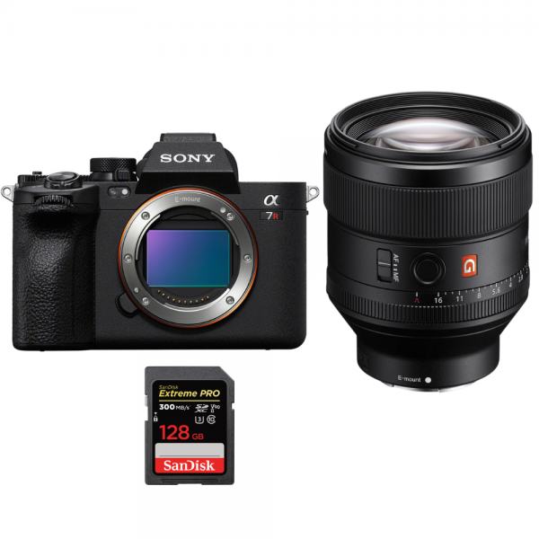 Sony A7R V + FE 85mm f/1.4 GM + 1 SanDisk 128GB Extreme PRO UHS-II SDXC 300 MB/s - Appareil Photo Hybride|MCZ DIRECT