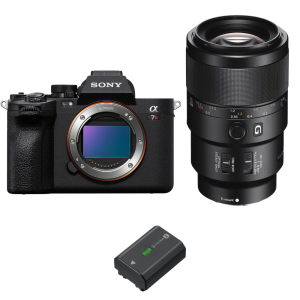 Sony A7R V + FE 90mm f/2.8 Macro G OSS + 1 Sony NP-FZ100 - Cámara mirrorless|MCZ DIRECT