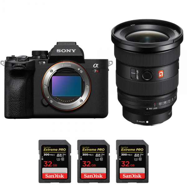 Sony A7R V + FE 16-35mm f/2.8 GM II + 3 SanDisk 32GB Extreme PRO UHS-II SDXC 300 MB/s - Appareil Photo Hybride|MCZ DIRECT