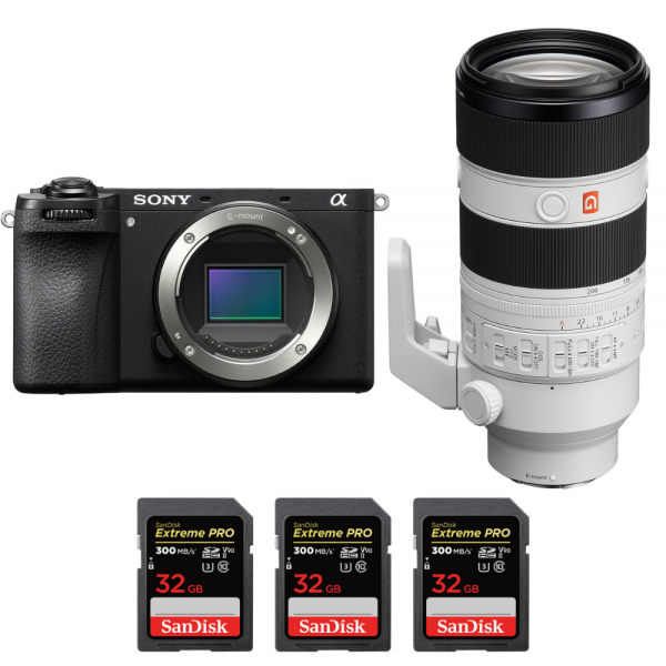 Sony A6700 + FE 70-200mm f/2.8 GM OSS II + 3 SanDisk 32GB Extreme PRO UHS-II SDXC 300 MB/s|MCZ DIRECT