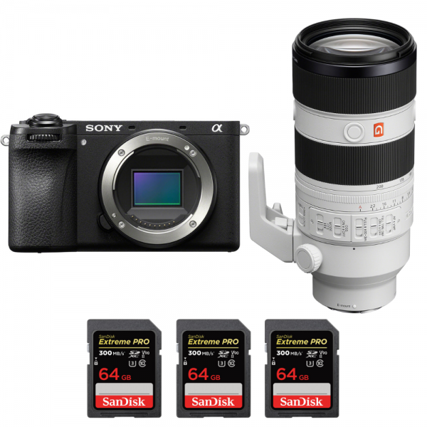 Sony A6700 + FE 50mm f/1.2 GM + 2 SanDisk 256GB Extreme PRO UHS-II SDXC 300  MB/s