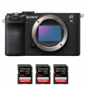 Sony A7C II Noir + 3 SanDisk 64GB Extreme PRO UHS-II SDXC 300 MB/s-1