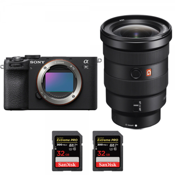 Sony A7C II Black + FE 16-35mm f/2.8 GM + 2 SanDisk 32GB Extreme PRO UHS-II SDXC 300 MB/s-1