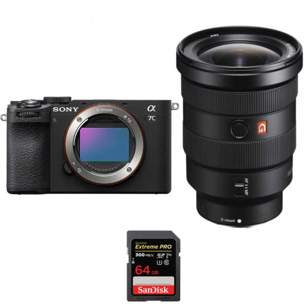 Sony A7C II Noir + FE 16-35mm f/2.8 GM + 1 SanDisk 64GB Extreme PRO UHS-II SDXC 300 MB/s - Appareil Photo Hybride|MCZ DIRECT