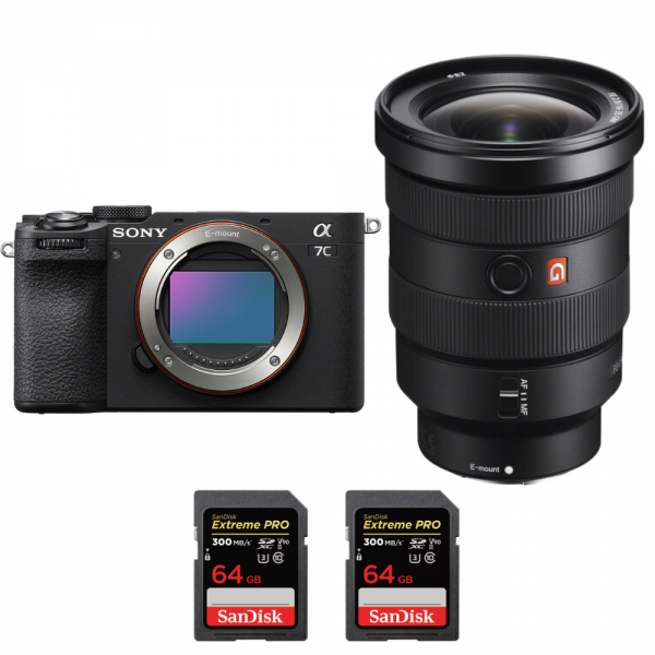 Sony A7C II Black + FE 16-35mm f/2.8 GM + 2 SanDisk 64GB Extreme PRO UHS-II SDXC 300 MB/s-1