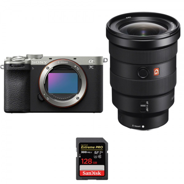 Sony A7C II Silver + FE 16-35mm f/2.8 GM + 1 SanDisk 128GB Extreme PRO UHS-II SDXC 300 MB/s|MCZ DIRECT