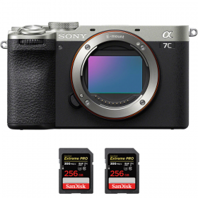 Sony A7C II Silver + 2 SanDisk 256GB Extreme PRO UHS-II SDXC 300 MB/s-1